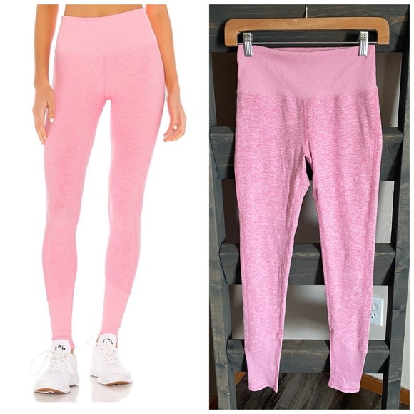 ALO Yoga High-Waist Alosoft Lounge Legging Pink Size S Small